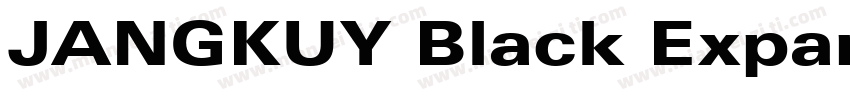 JANGKUY Black Expanded字体转换